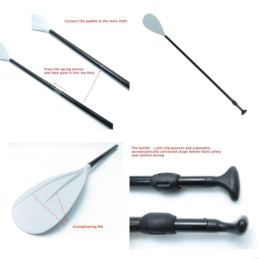 

Travel Portables Paddles Adjustable Length Paddles Boarding Surfing Paddles for Surfing Floating Water Sports 24BD