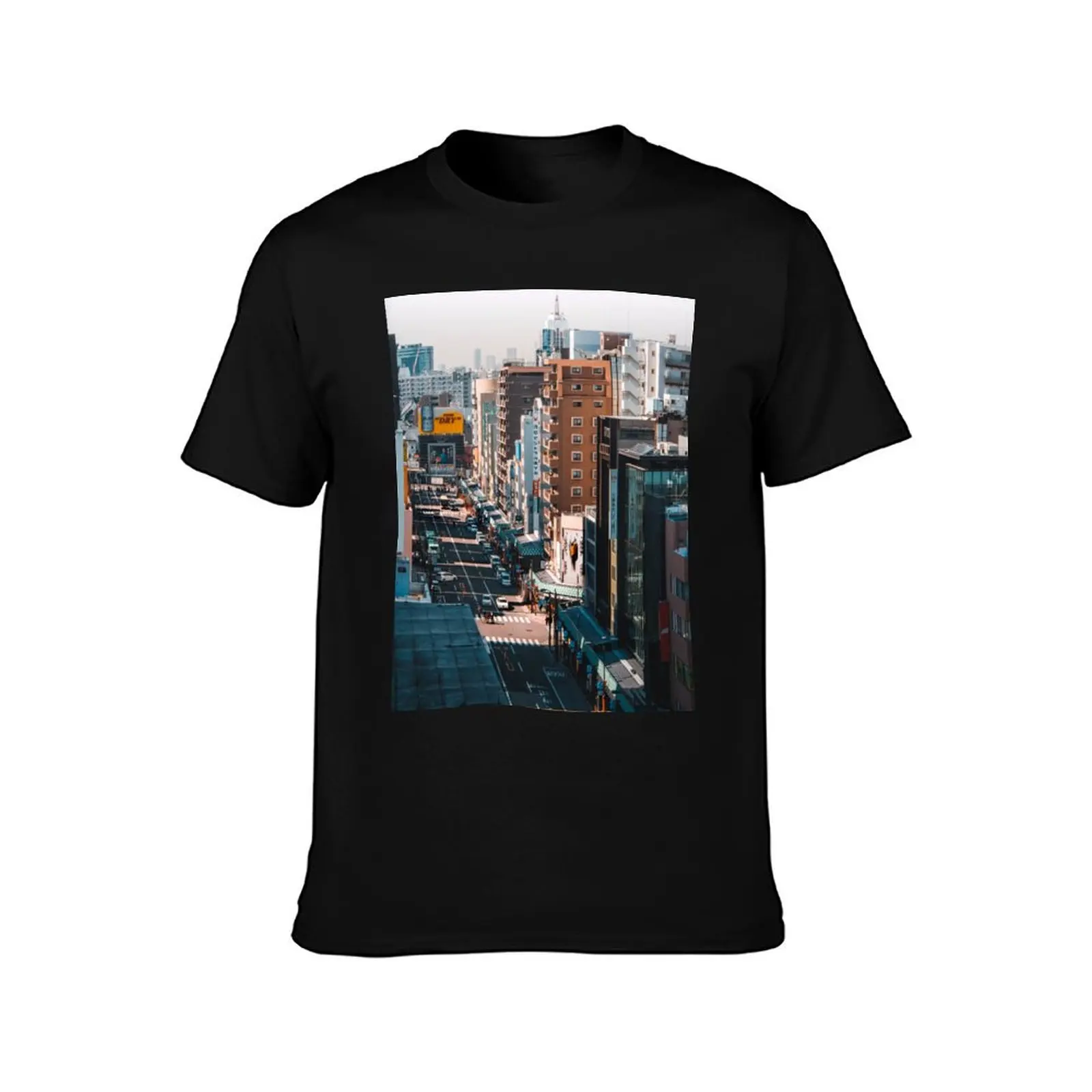 Tokyo During Golden Light T-Shirt Basic Tee Shirt for Everyday Outfit