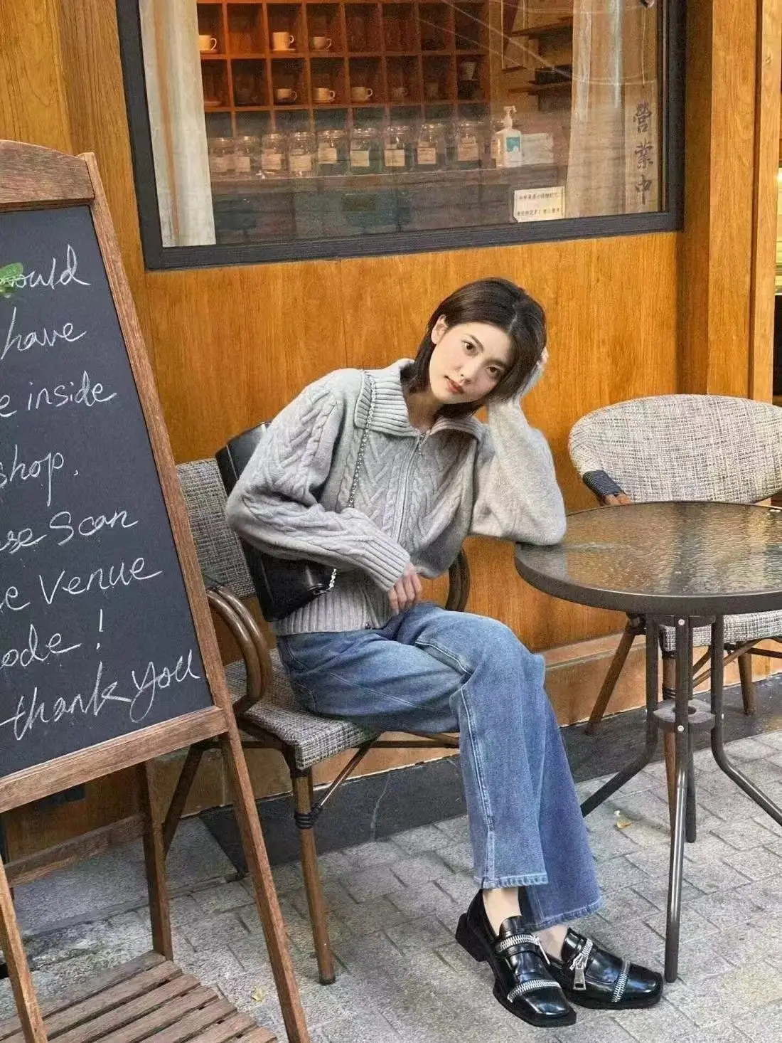 Cárdigan torcido para mujer, otoño, estilo coreano, sencillo, informal, de manga larga, para calle, oficina, prendas de punto para mujer, Popular universitario