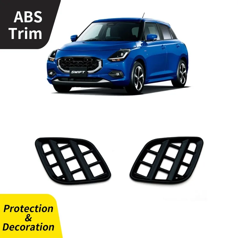 

For Suzuki 2024 SWIFT ZC / ZD Air Outlet on The Dashboard Decorative Frame with Light Illumination 2 Pcs ABS Black Car Styling