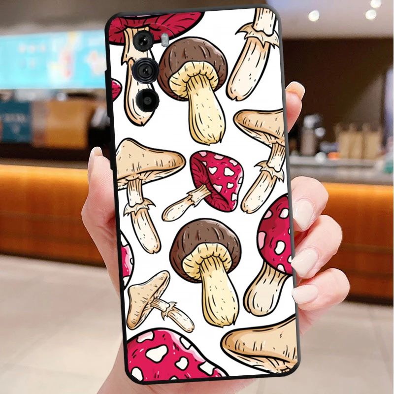 

Phone Case For Motorola Edge 50 40 Pro 60 50 40 30 Ultra Neo Fusion Moto G85 G72 G53 G54 G84 G13 G32 Mushroom
