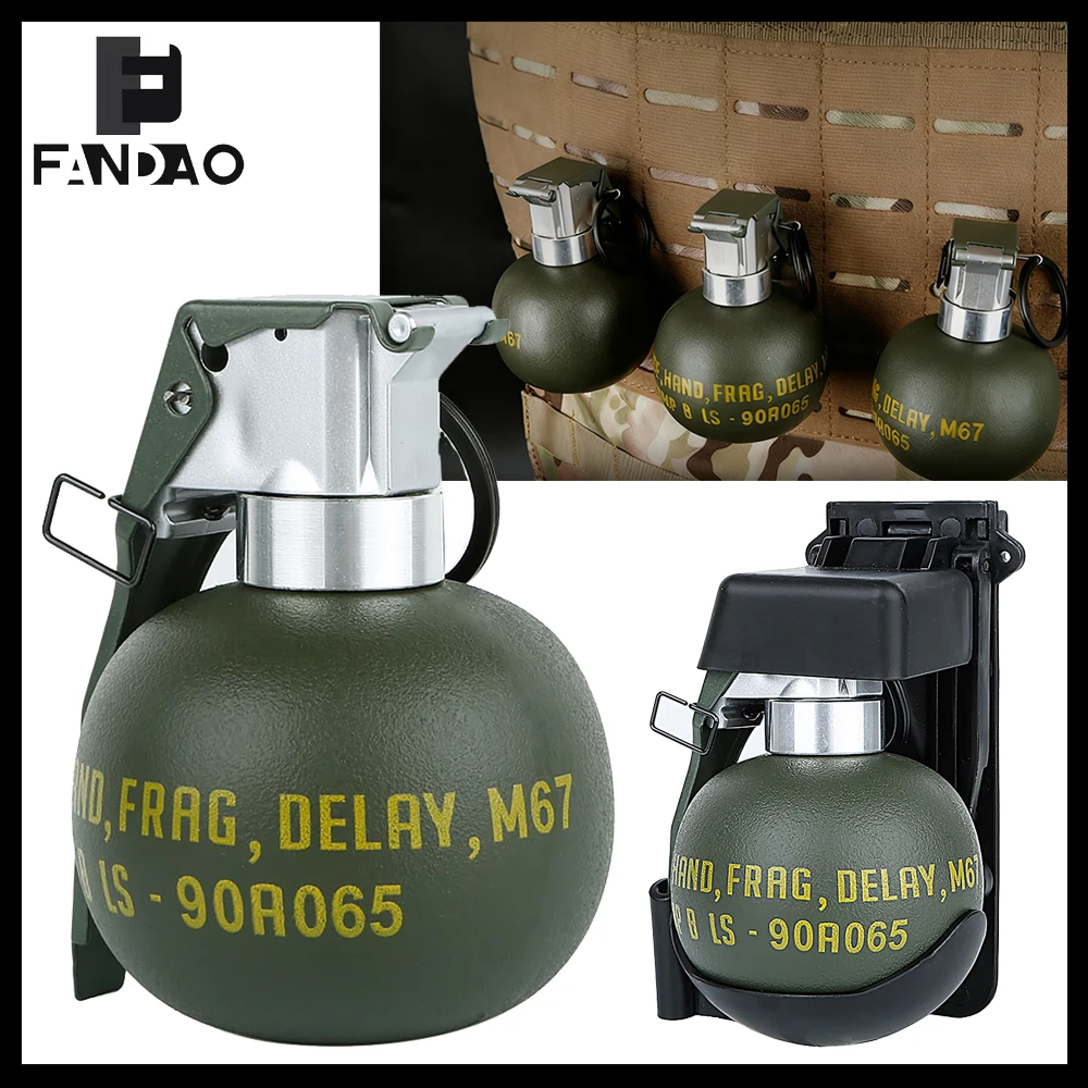 Tactical M67 Hand Grenade Model Vest Molle Quick Release Paintball Equipment Water Bullet Storage Tank CS Cosplay Airsoft Gear