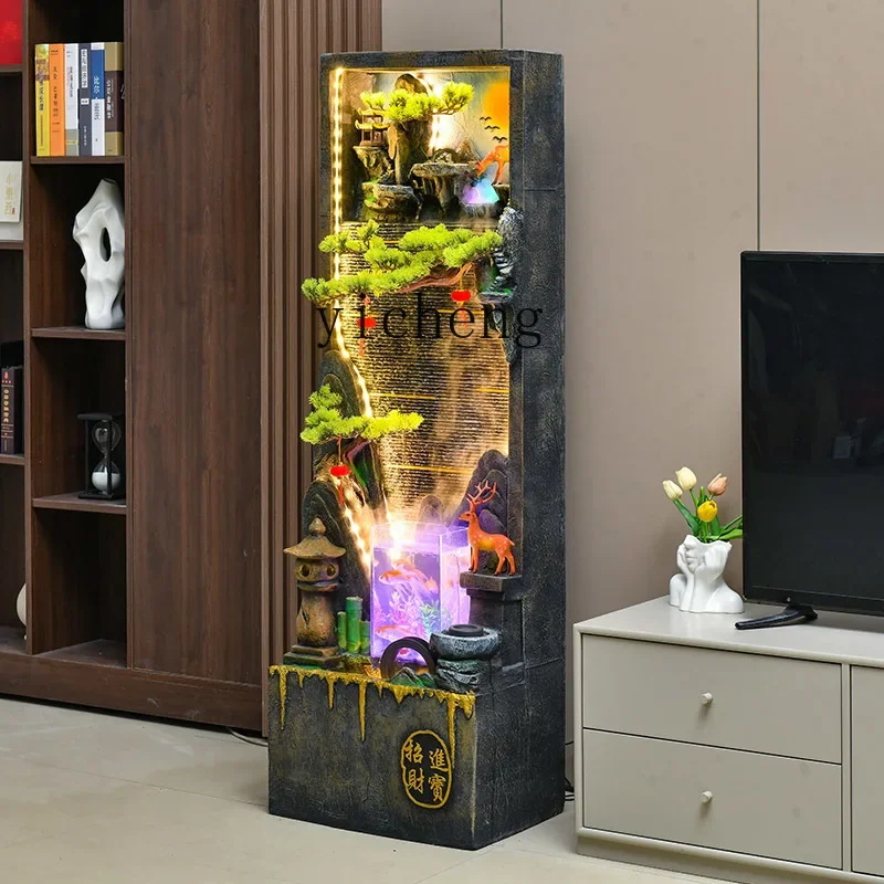 ZC rockery flowing water fountain lucky landing living room entrance decorative ornaments water circulation landscape