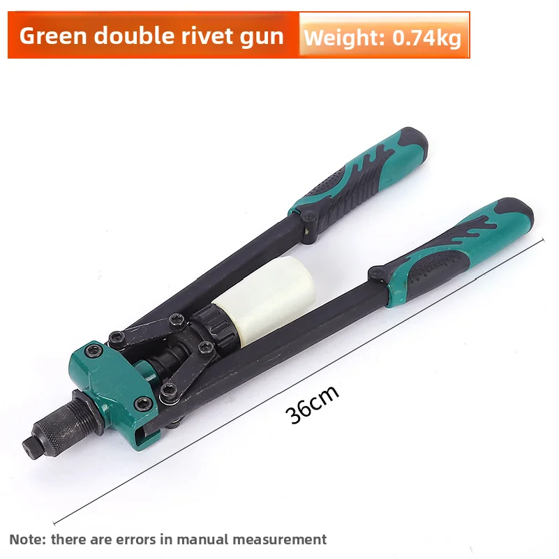 Pistola rivettatrice manuale di livello industriale, rivettatrice a tirante salva-lavoro, strumento manuale domestico in lega di alluminio, chiodatrice, rivettatrice