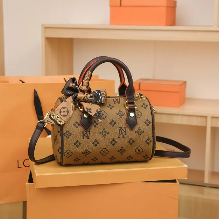 

Winter 2026 New Women's Print Bag, Vintage Adjustable Shoulder Top Handle Bag, Elegant Purse for Daily Use Handbags