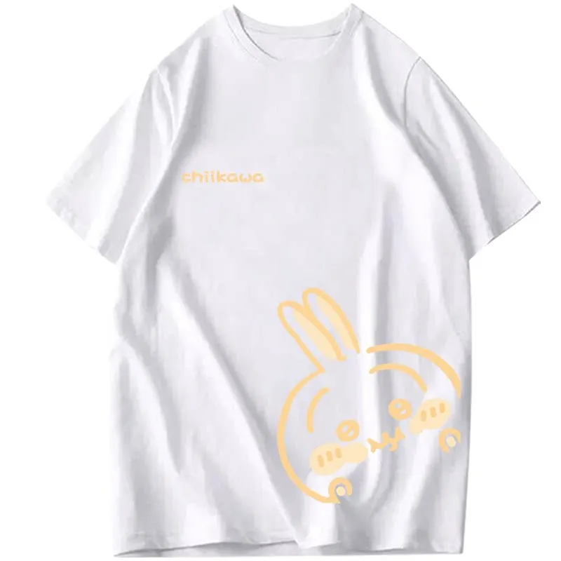 Chiikawa Playful Daily Comic Print T-Shirt, Unisex, lockerer O-Ausschnitt, lässiges Sommer-Kurzarmshirt, trendiges Harajuku-Streetwear-Oberteil für den Alltag – Detail 7