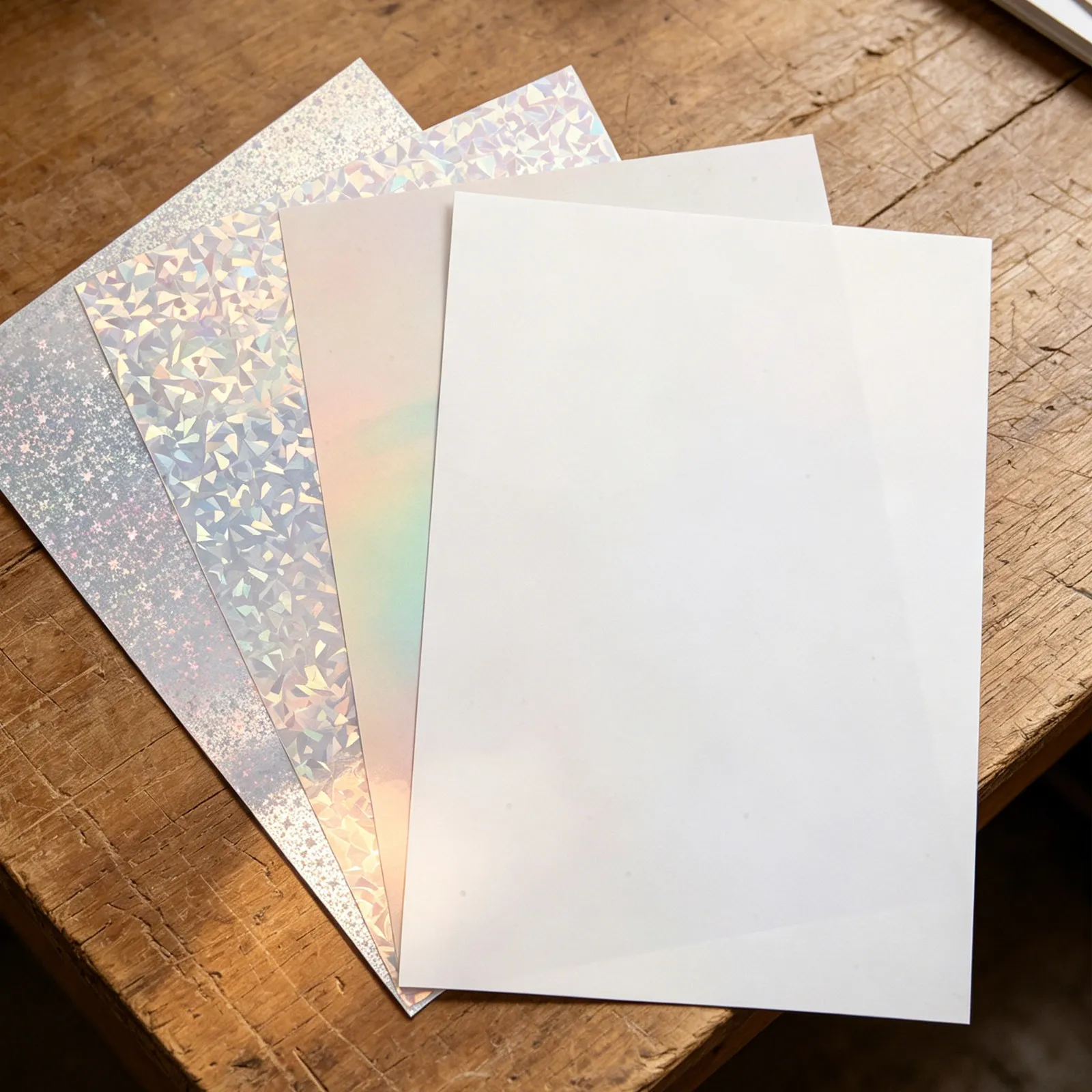 Printable Vinyl Sticker Paper Holographic Self Adhesive Labels for Inkjet Laser Printers 20 Sheets