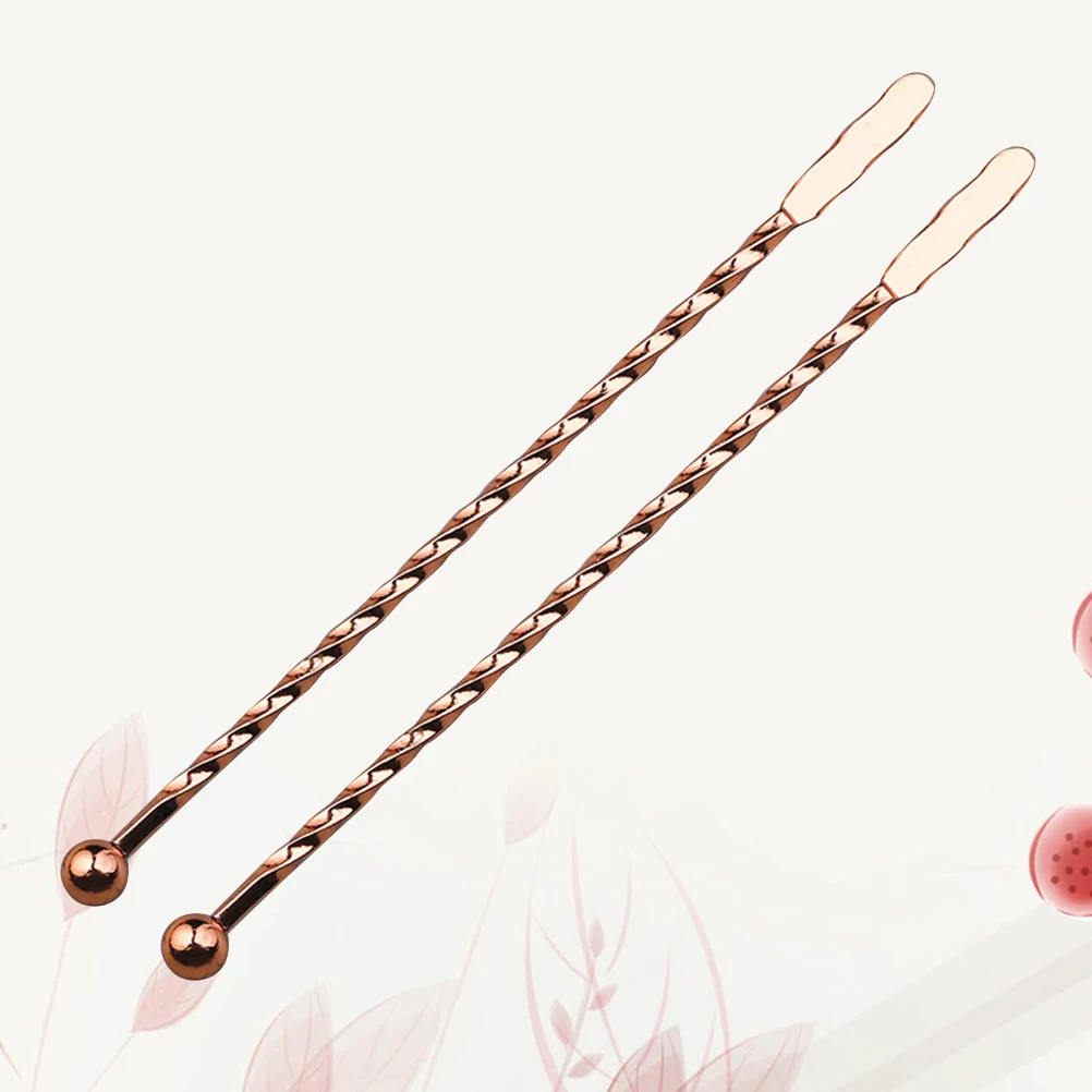 

5 Pcs Swizzle Stick Beverage Cocktail Sticks Drinks Stirring Rod Stirrer Muddler