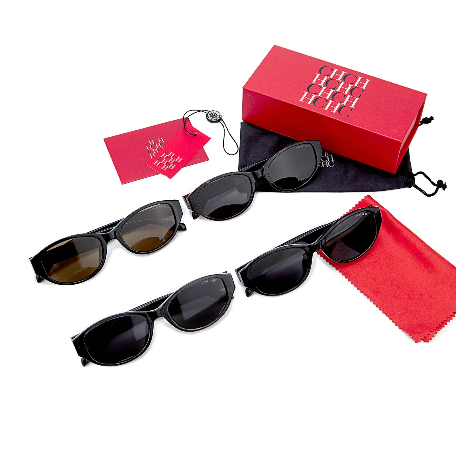 Trendy Baddie Square Sunglasses Ladies Retro Chic UV Protection Premium Shades Gift Box Packed