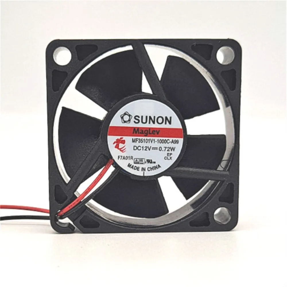 2pcs SUNON MF35101V1-10000-A99 35mm DC 12V Cooling Fan 10000RPM 7.2CFM for Electronics, Servers, and Power Supplies