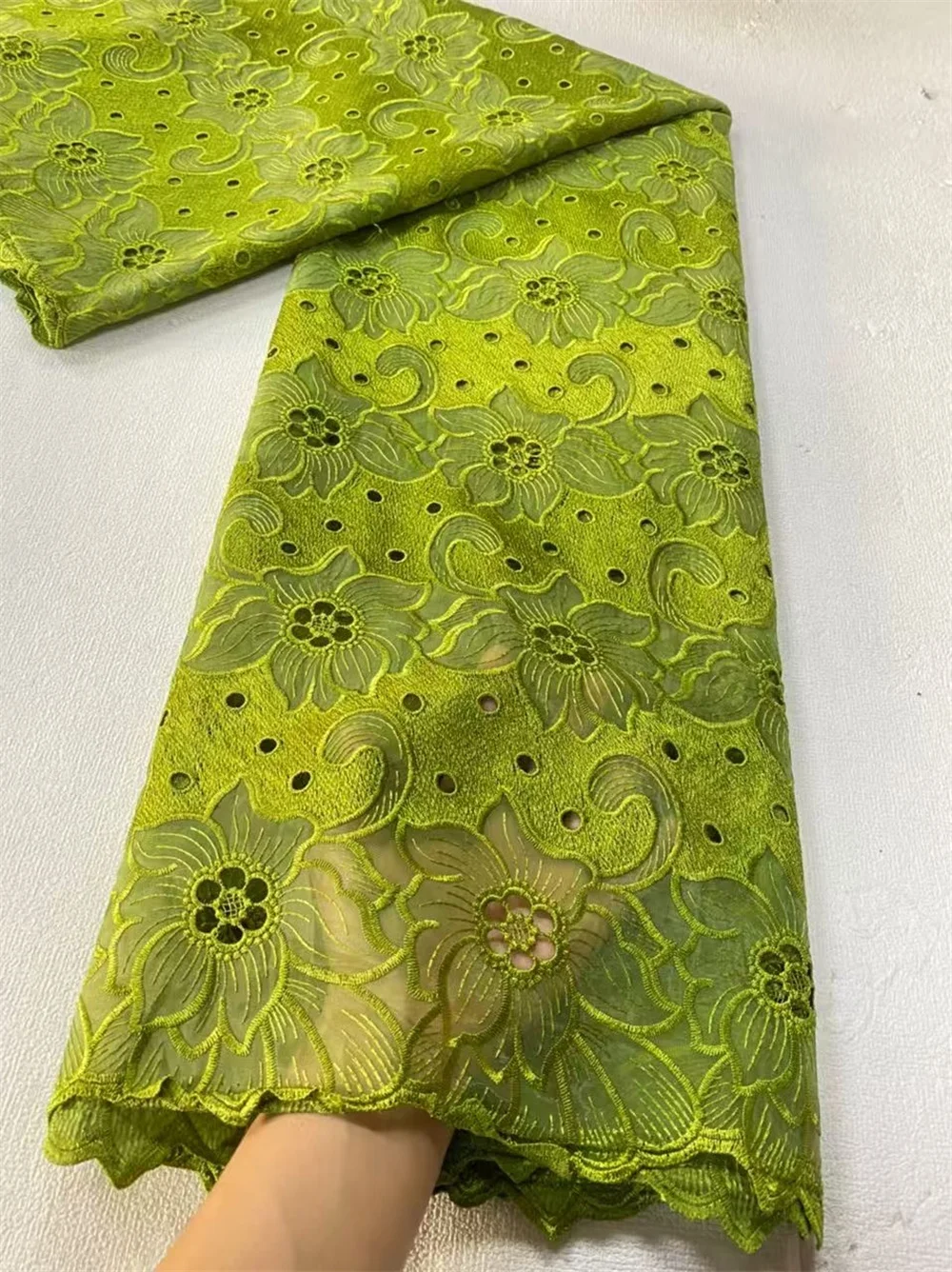 

African Nigerian Tulle Lace Fabric for Sewing, Wedding Party Gown Dress, Embroidered Net Cloth, High Quality, 5Yard, 2025