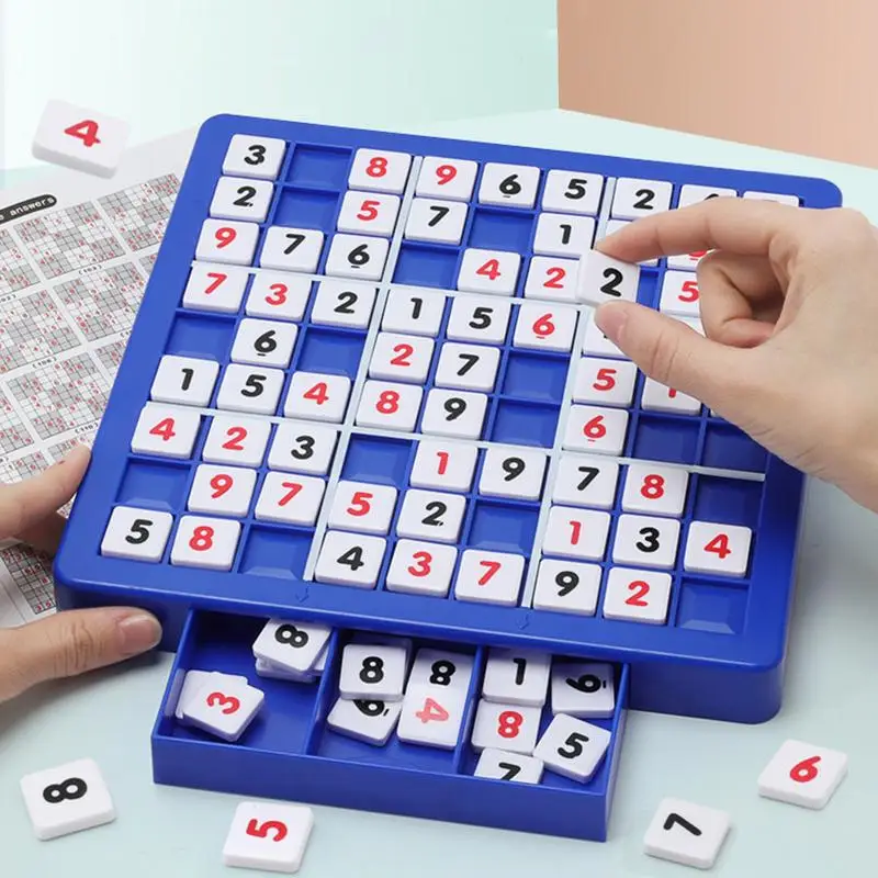 Montessori Educational Toy Sudoku Puzzles Game For Children Math Brain Teaser Toys Number Thinking Game Birthday Gifts