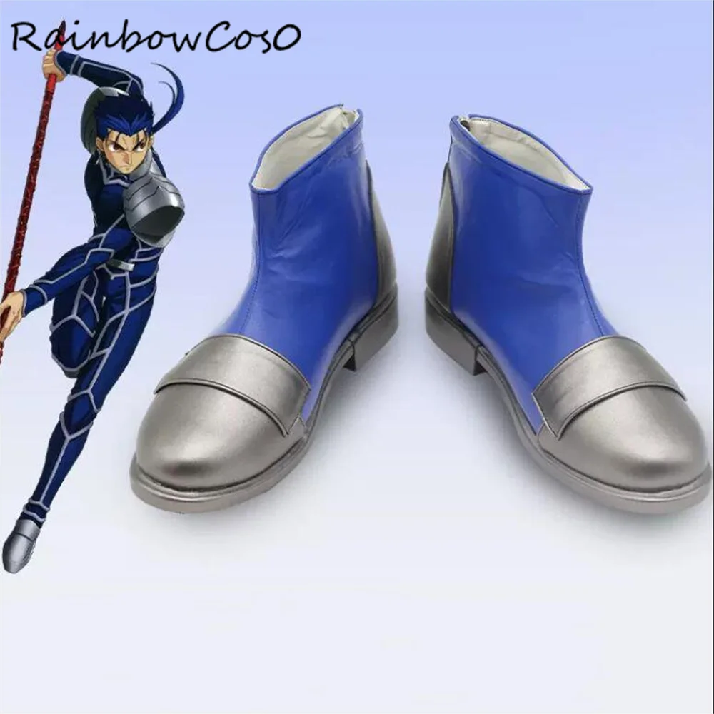 Cu Chulainn Fate/stay night FGO Cosplay Shoes Boots Game Anime Party Halloween Chritmas RainbowCos0 W3841