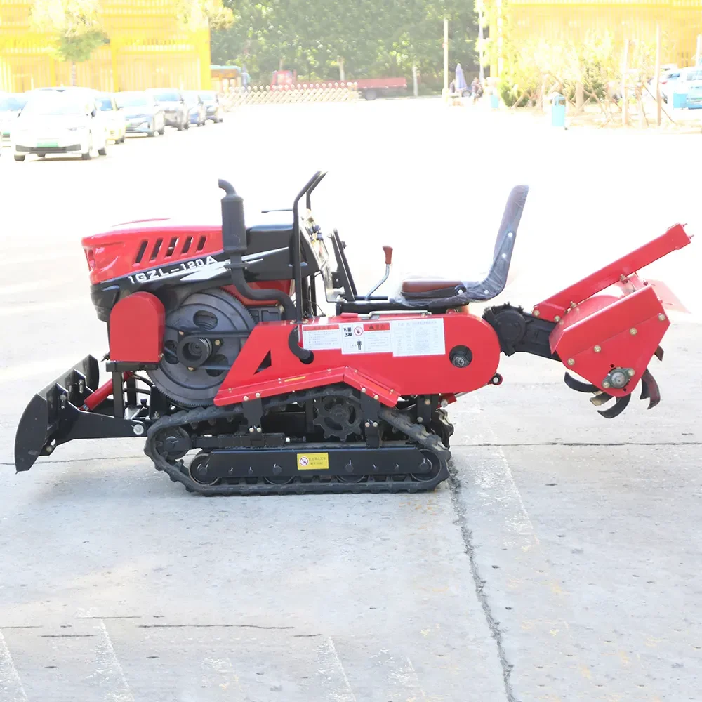 Customized Crawler Tractor 35HP Compact Track Farm Machine with Diverse Tractor Attachments for Orchard Farming Land Preparation