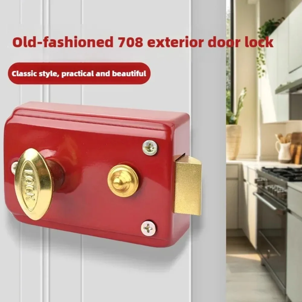 Security Latch Rotate Bolt Latch Gate Latches Door Slide Lock  Twist Rotating Barrel Lock Indoor and Outdoor Door Locks 1pc