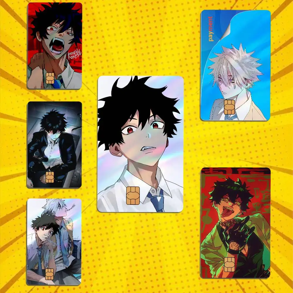 K-Kaoru Kanzaki P-Phantom Busters Laser-like texture Stickers Credit Visa Debit Bank Charge Card Bus Metro Waterproof Sticker
