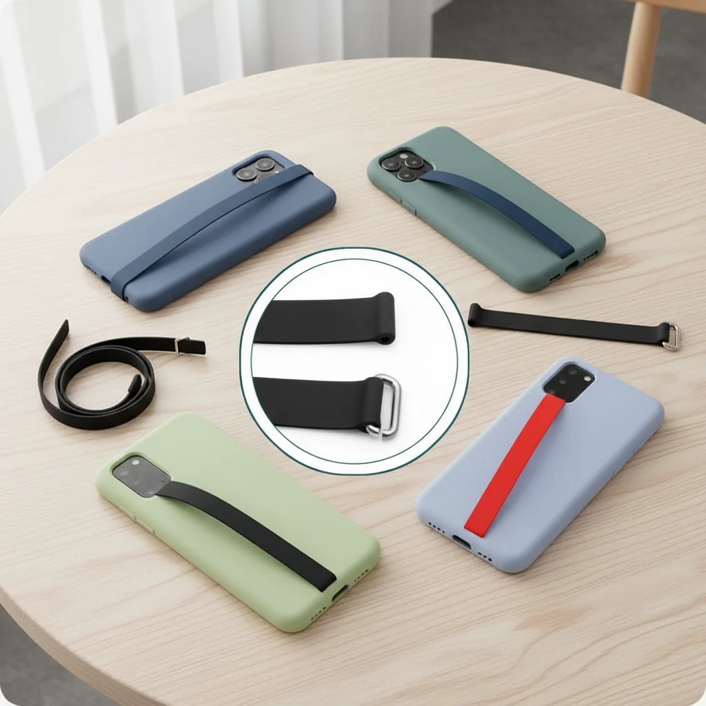 

Silicone Elastic Holder Ropes Grip Wristband Hand Band Finger Ring For iPhone Samsung Huawei Xiaomi