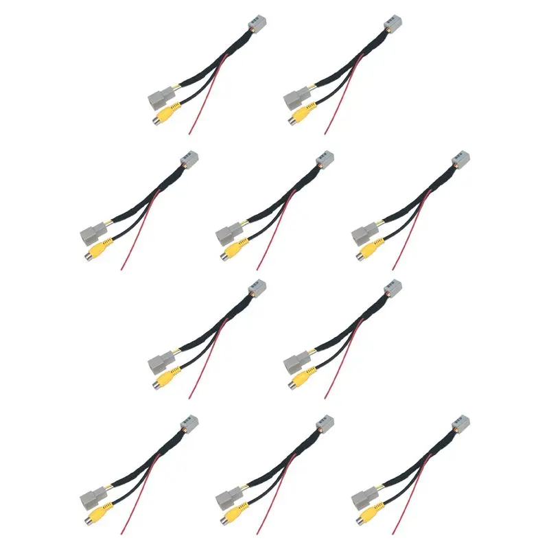 10X Car Rear View Camera RCA Video Reverse Camera Convert Cable Adapter For Mitsubishi Outlander ASX GF GG ZJ