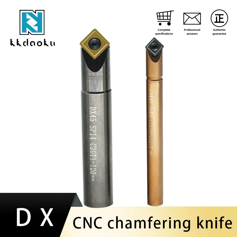 High Precision Tungsten Cobalt Alloy Cnc Chamfering Tool Holder 45 Degree DX45 SP09 C12T1-120