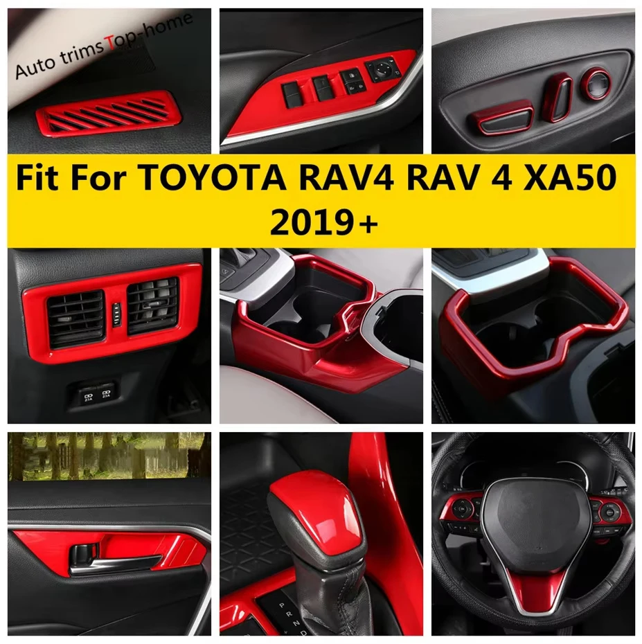 

Steering Wheel / Dashboard / Gear Shift Panel / Water Cup Holder / Handle Bowl Cover Trim For TOYOTA RAV4 RAV 4 XA50 2019 - 2023