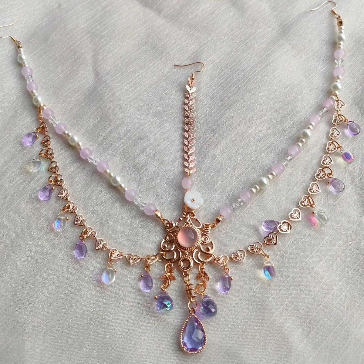 قطعة واحدة من خوذة Apsaras الطائرة الغريبة - طراز الأميرة للمناطق الغربية الأرجوانية، مناسبة للتصوير الفوتوغرافي أثناء السفر، الطراز القديم H #3