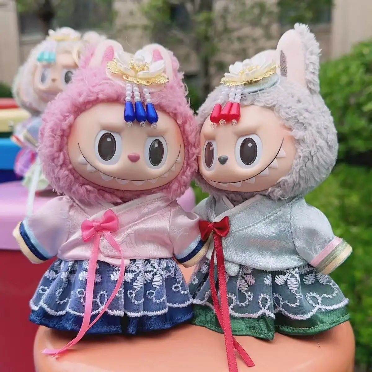 

Labubu Cothes Korea Style for 17cm Doll Antique Clothes Hanbok Princess Dress Doll Accessories ﻿