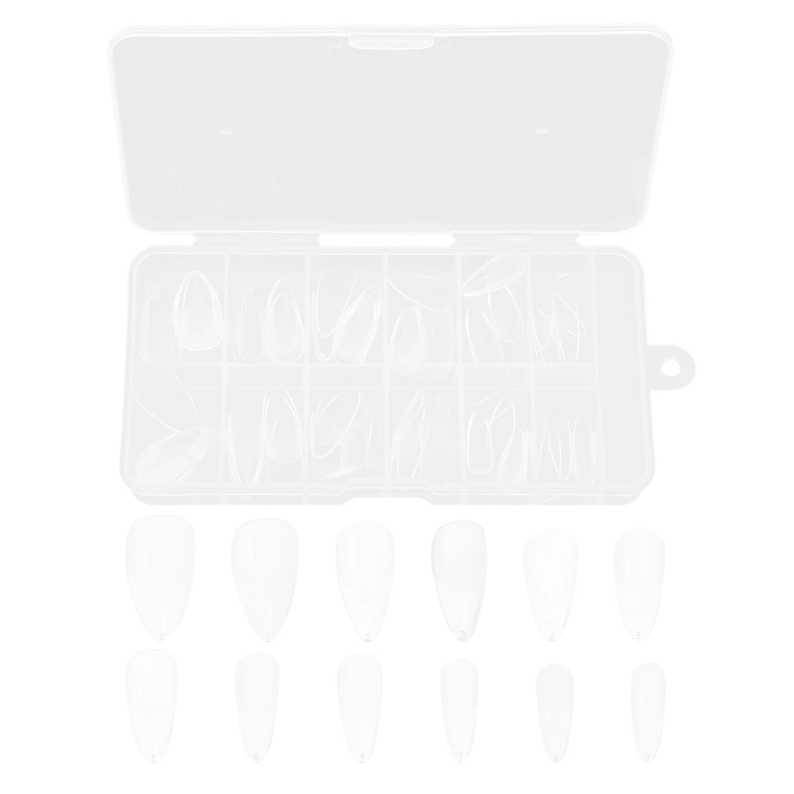 120 pièces faux ongles Transparent amande demi-mat ongles conseils couverture complète presse sur faux ongles faux ongles pour femmes manucure