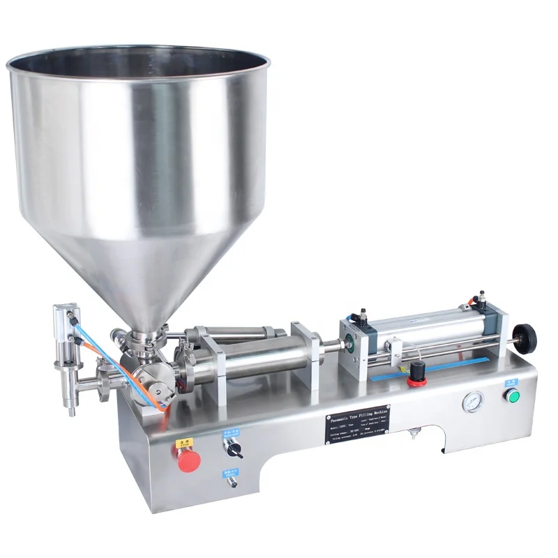 DUOQI G1WTD-50-500ML Full pneumatic single Head Cheap Price Semi Automatic Small Piston Paste and liquid  Filling Machine