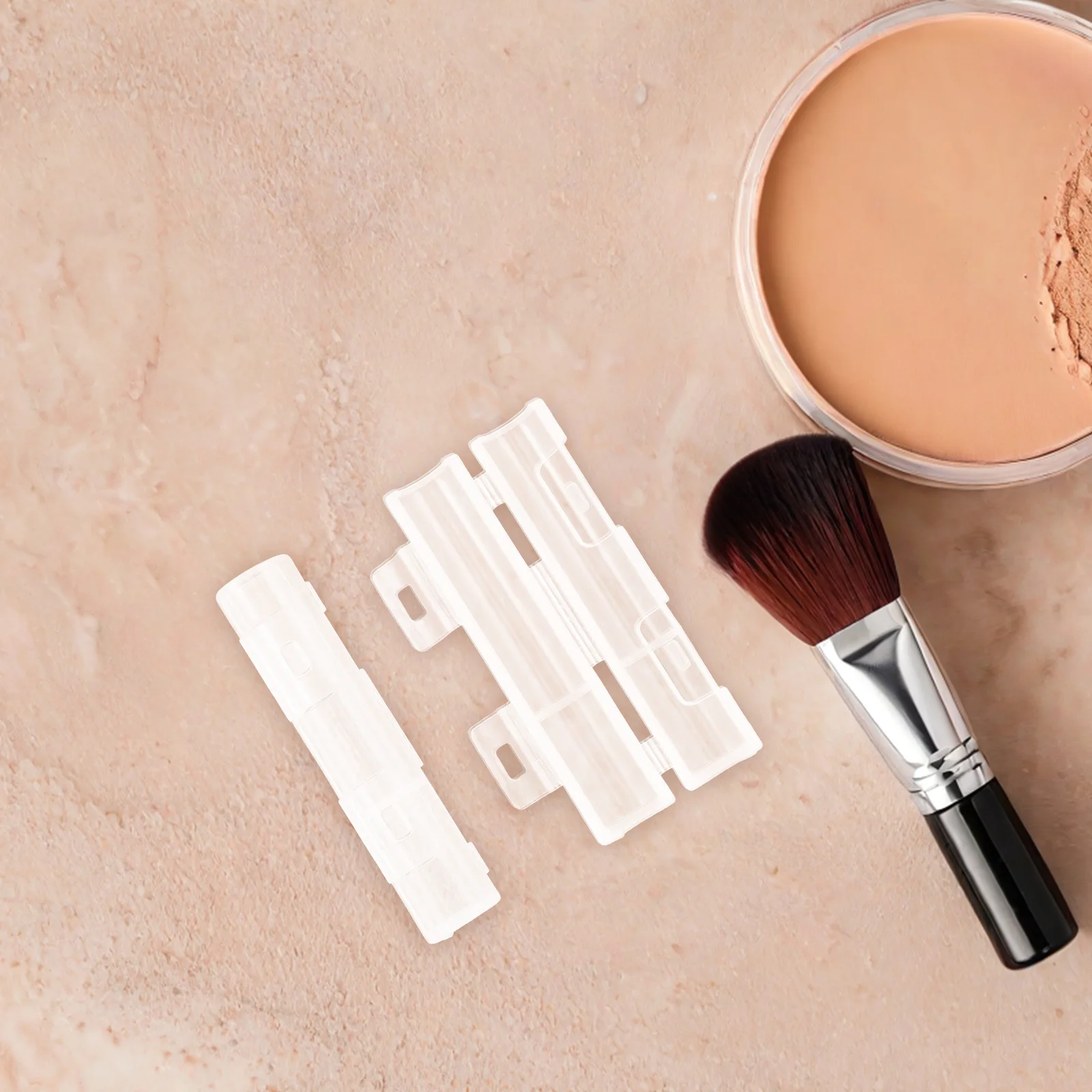 

10pcs Makeup Brush Covers: Transparent Brush Protector Caps Dust Proof Travel Storage For Foundation Eye Shadow Brushes