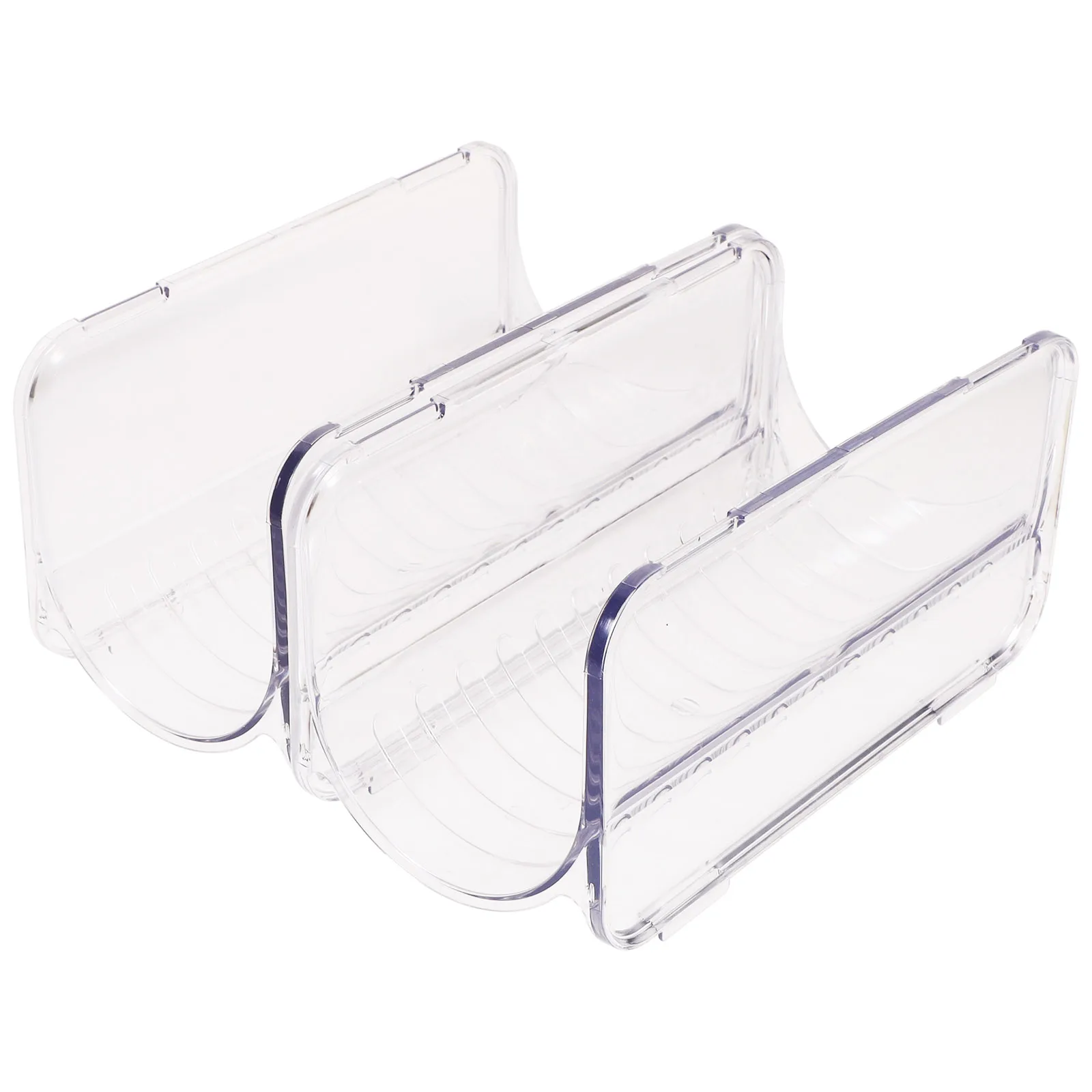 

2 Pcs Multi-layer Cup Holder Bottles Stackable Water Organizer Drinks Storage Rack Plastic Jug Office Desktop