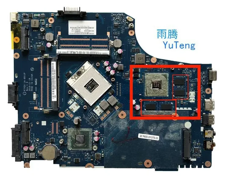 LA-6911P HM65 MotherBoard SYSTEM BOARD for Acer Aspire 7750 7750G 7750Z 100% test shippin