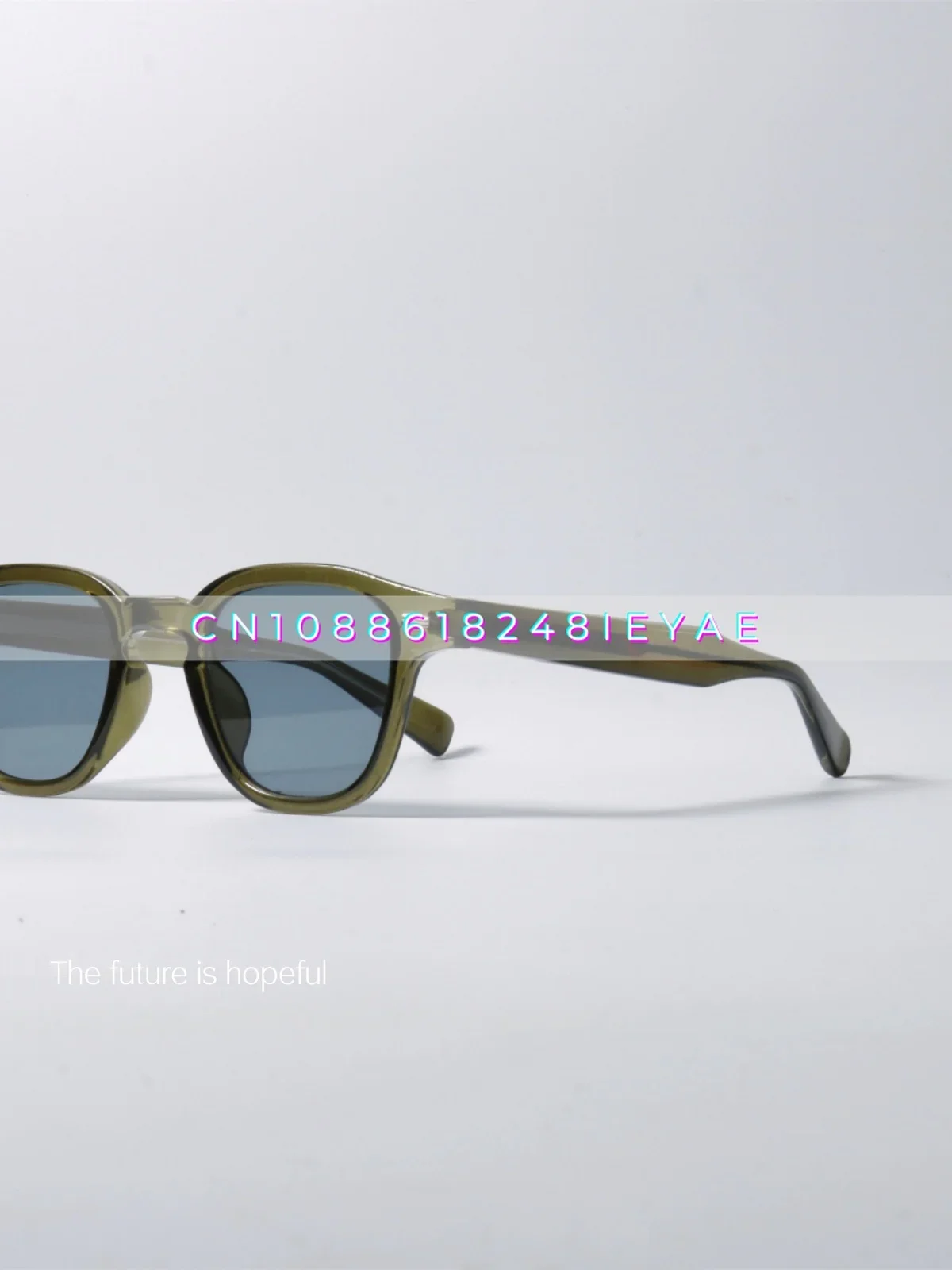 Vintage Niche Nostalgic Sunglasses Uv400 Anti-ultraviolet Radiation Transparent Frame Tr90 Sunglasses