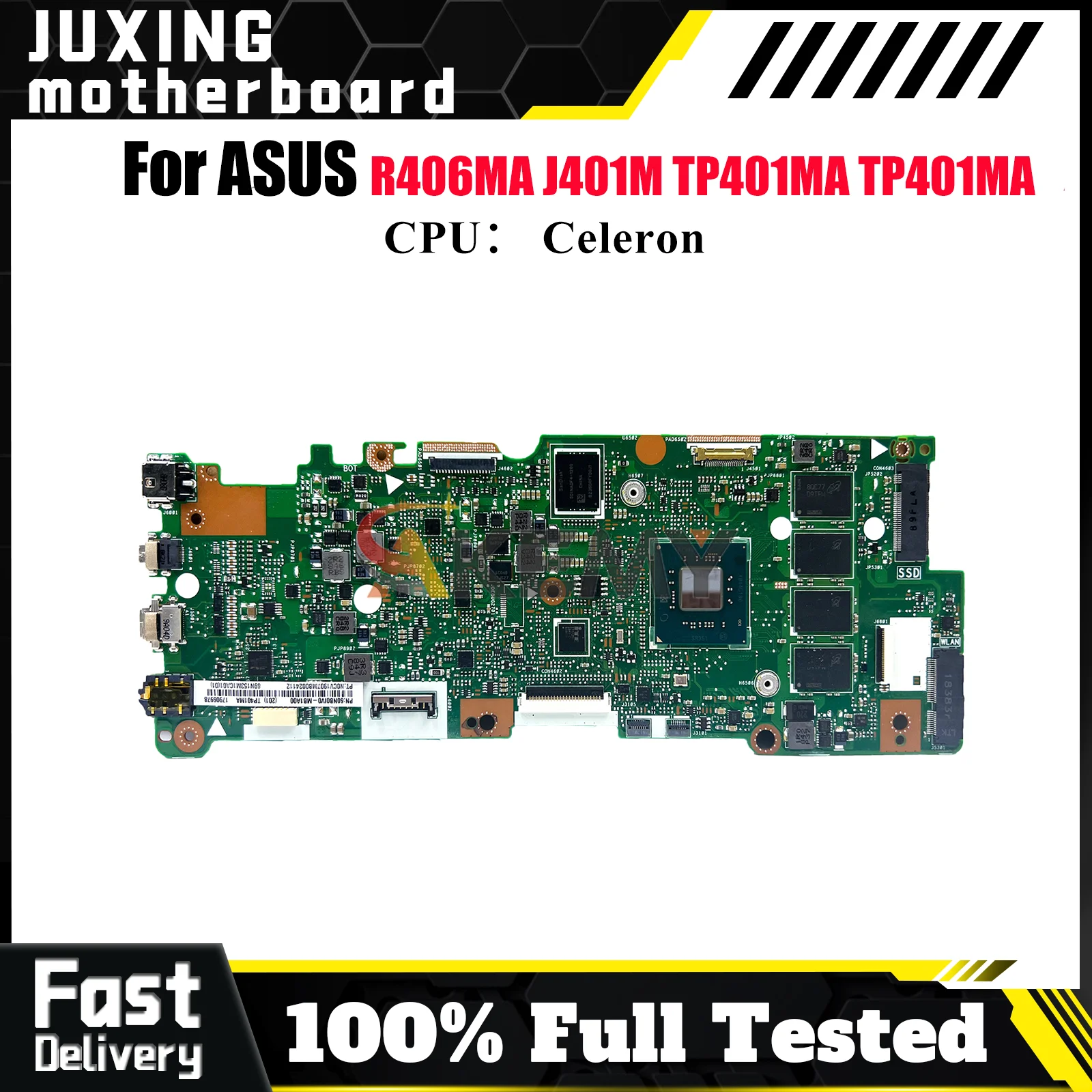 

TP401MA Laptop Motherboard For ASUS VivoBook Flip TP401MAS TP401M TP401MAR TP401MA J401MA R406MA Mainboard With Celeron CPU stk