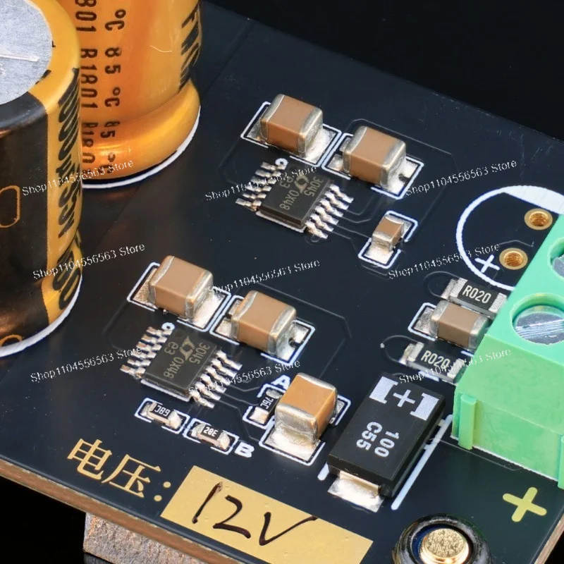 Two Parallel LT3045 Linear Power Supply Board, DC Regulated Power Supply, Ultra-low Ripple