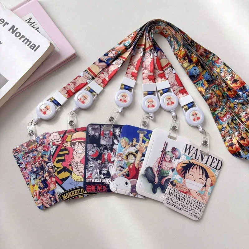 

One Piece Card Holder Photo Protective Case Cartoon Anime Derivative Peripherals Keychain Bags Cute Cards Holders Party Gifts