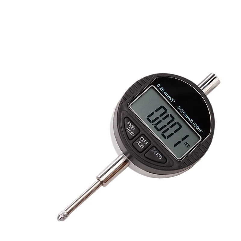 

0-25.4mm Digital Dial Indicator Resolution: 0.001mm Easy Operate Micron Indicator 0-12.7