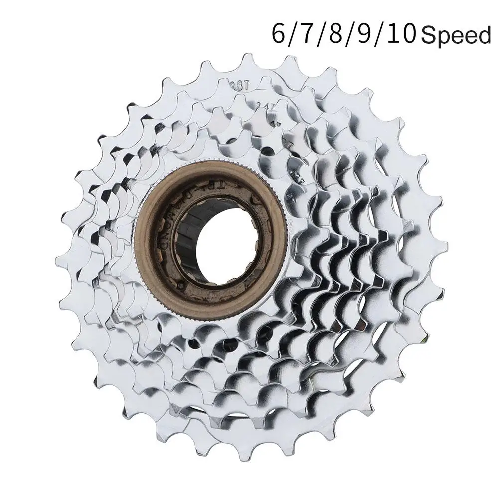 Bicycle Freewheel 6 7 8 9 10 Speed 11T-36T Mountain Bike MTB High-strength Steel Cassette Sprocket Modified Threaded Flywheel