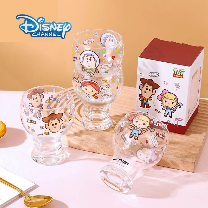 Disney Toy Story Glass Cartoon Animated Sheriff Woody Cute Children's Water Cup Household Creative Beer Mug