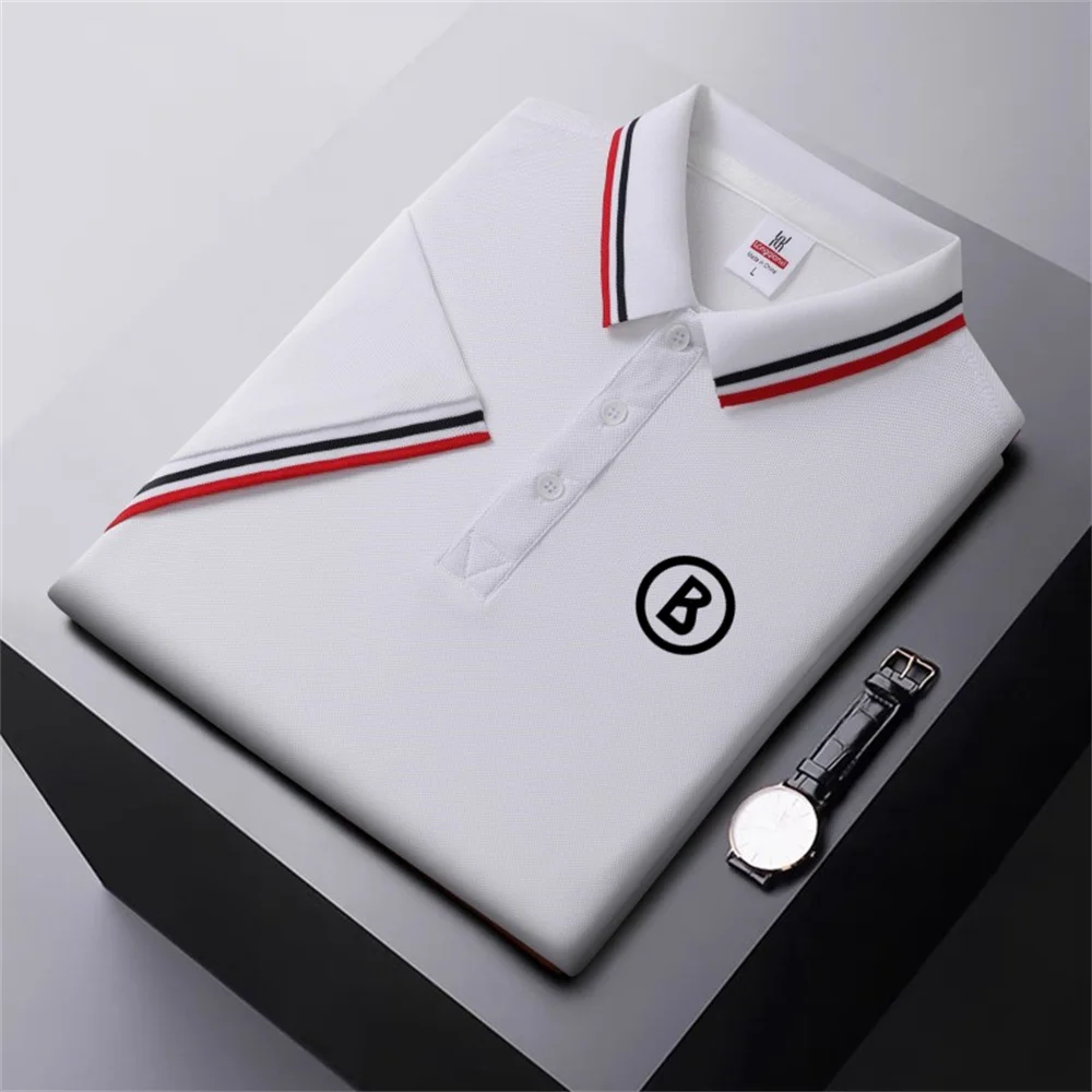 

Summer high-end men's polo shirt quick-drying breathable casual fashion business sports short-sleeved POLO shirt men's clothing