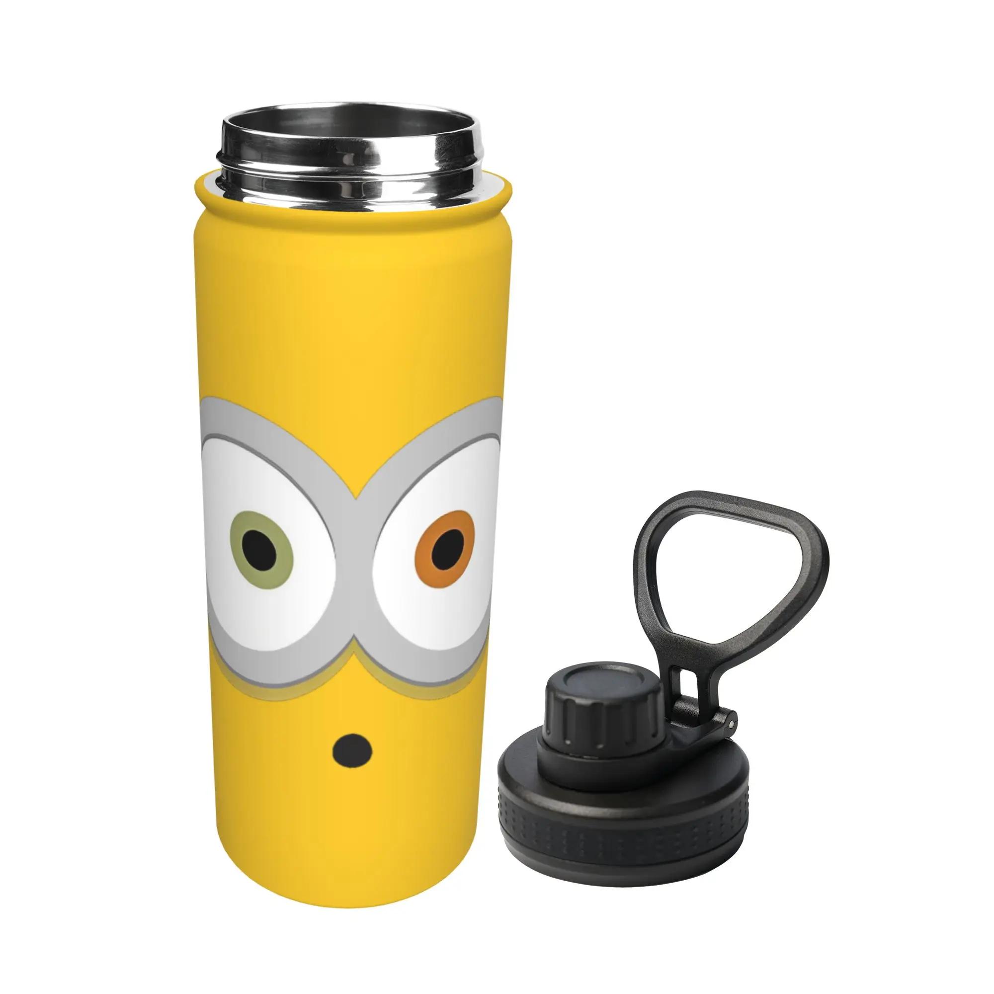 Cartoon M-Minions 18OZ Sports Insulated Kettle  Coffee Cups Stainless Steel Double Wall Mug Water Bottle