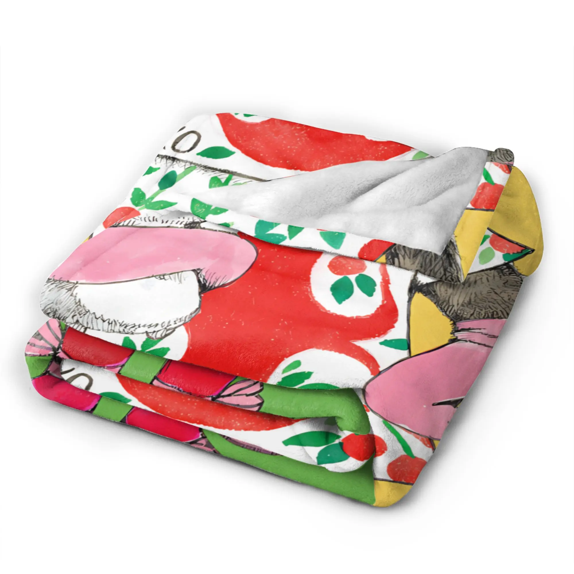 Super Warm Blanket Kids Adult Airplane Travel Kitty Art Artist Y-Yuko H-Higuchi Throw Blanket  Flannel Bedspread For Sofa Bed