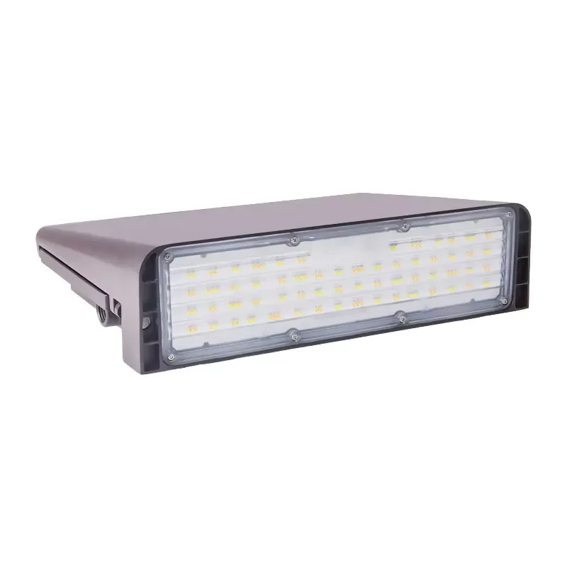 Stock in US Outdoor Lighting Dusk to Dawn 100W Commercial Security Wall Flood Lamps Photocell Sensor LED Wall Pack Light