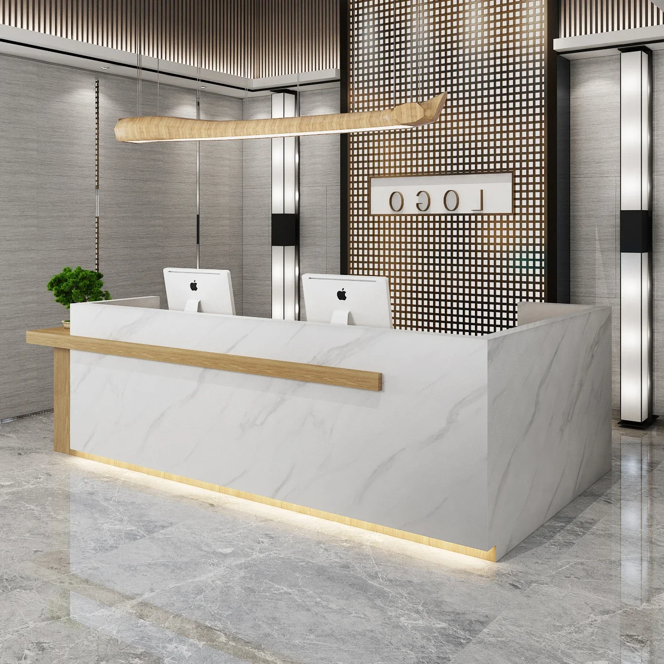 Company Reception Desk Grand Reception Desk Counter Office Table Beauty Salon Clothing Store Cashier