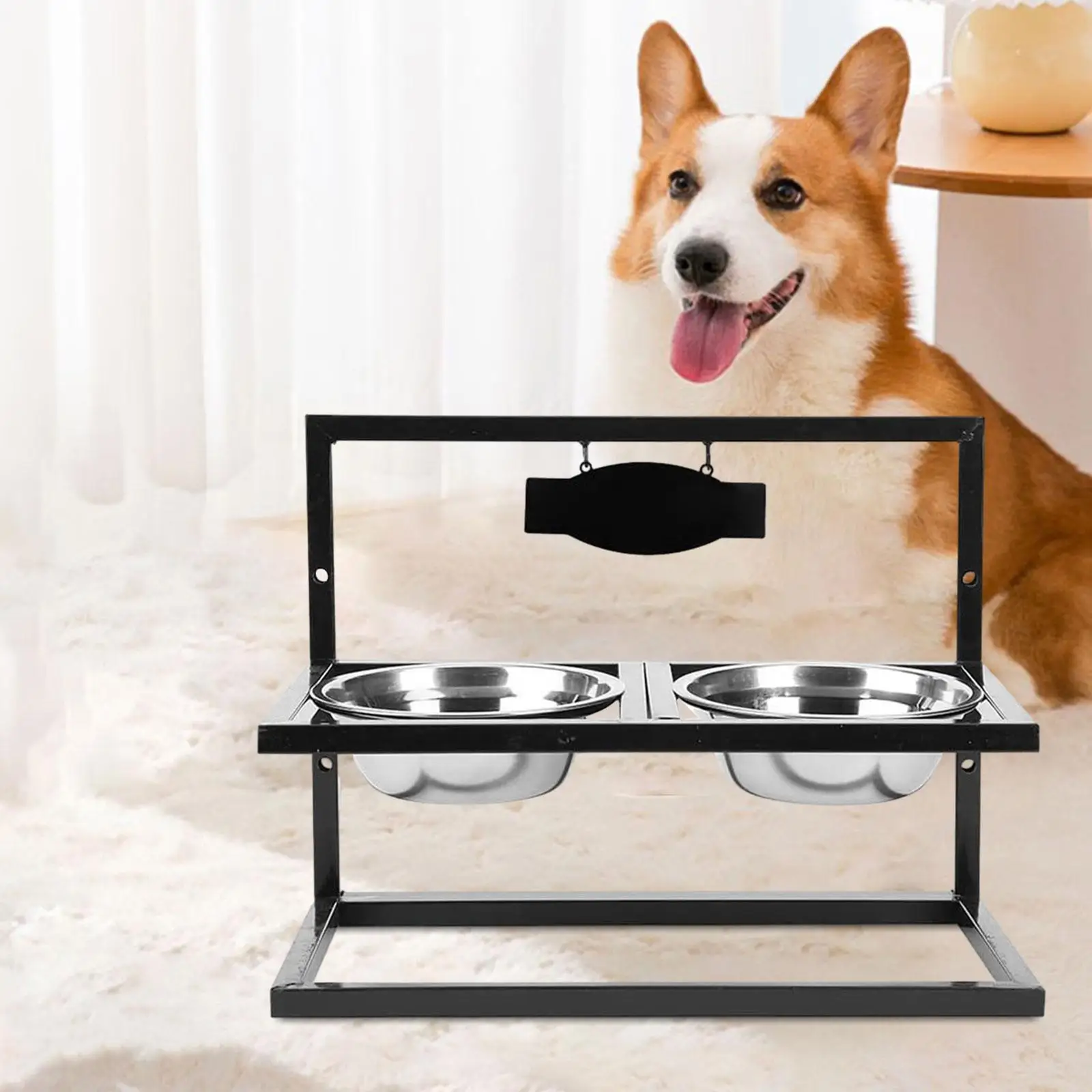 Elevated Dog Bowls Raised Pet Bowl with Stand Dog Dish Feeder for Large Dogs