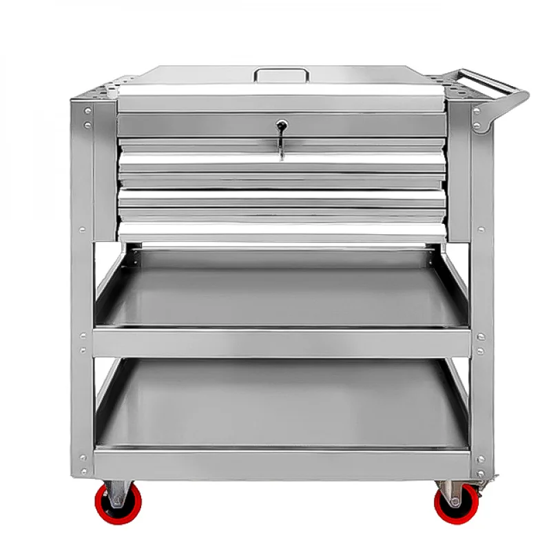 OEM/ODM High Quality Utility Powder Coated Cold Iron Foldable Cart  With 6 Layers