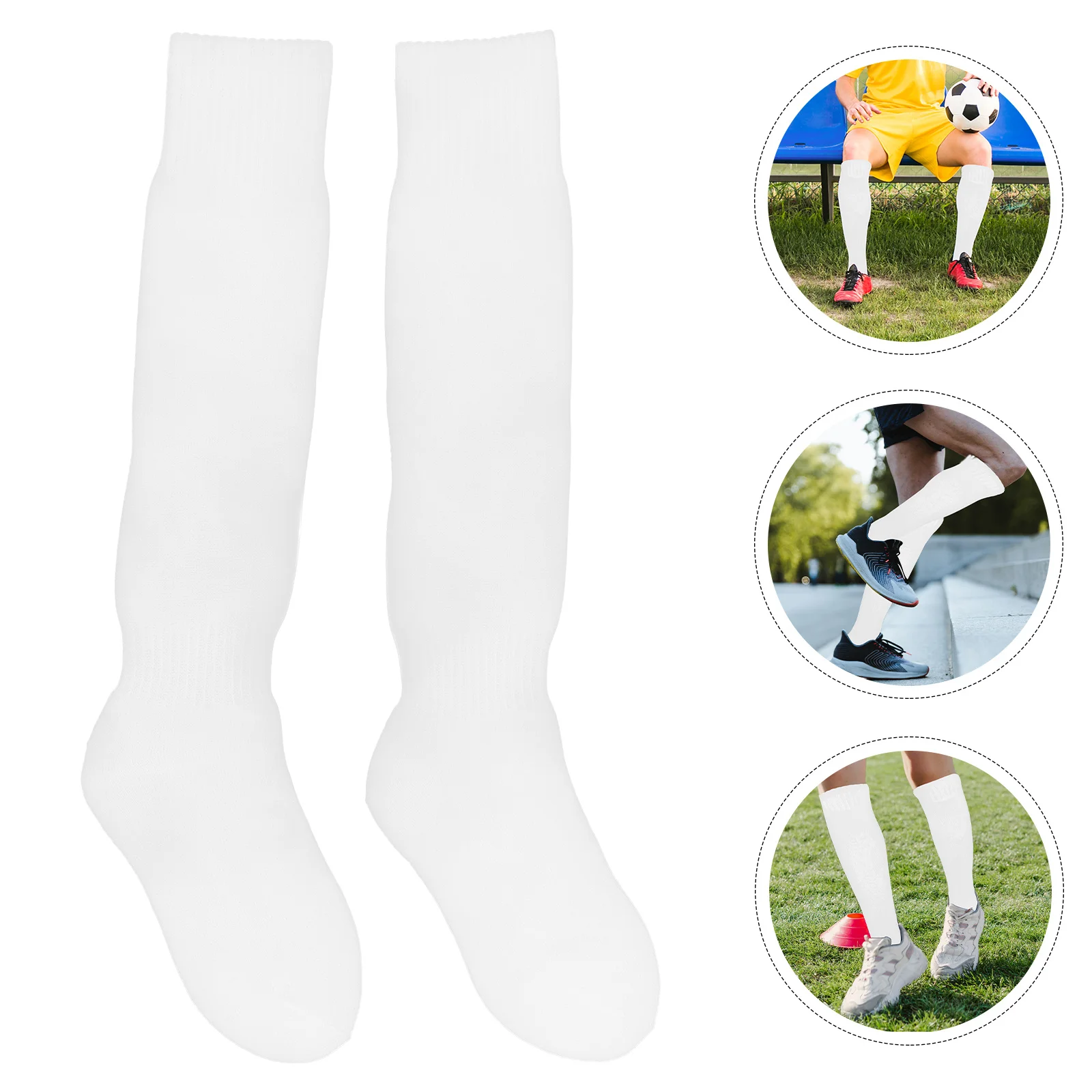 

Football Stockings Long Compression Socks High Elastic Moisture Wicking Sports Calf Socks For Soccer Unisex Athletic