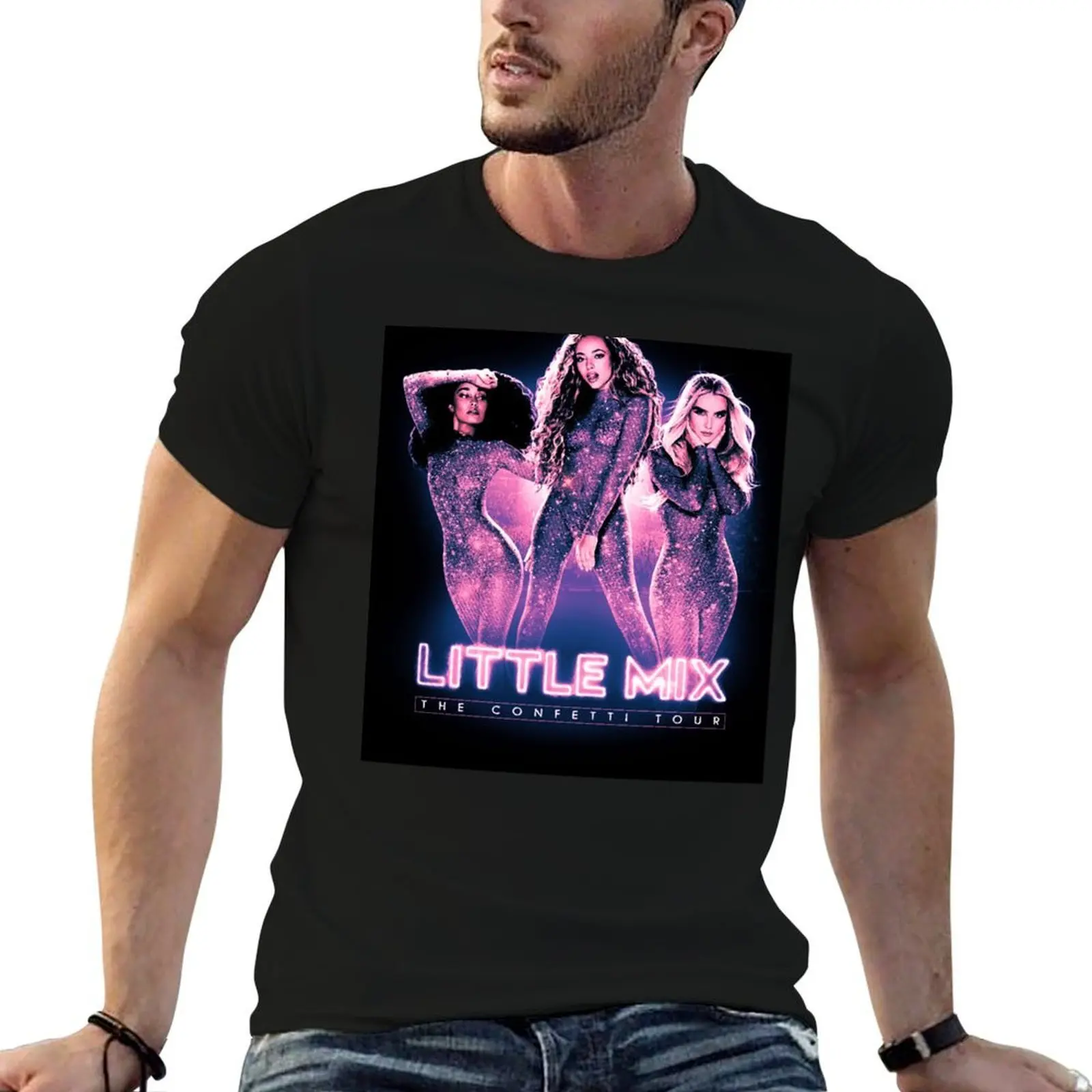 

Little Mix - The Confetti Tour T-Shirt cotton t shirts man 100% t shirt men 100% cotton luxury brand T-Shirt