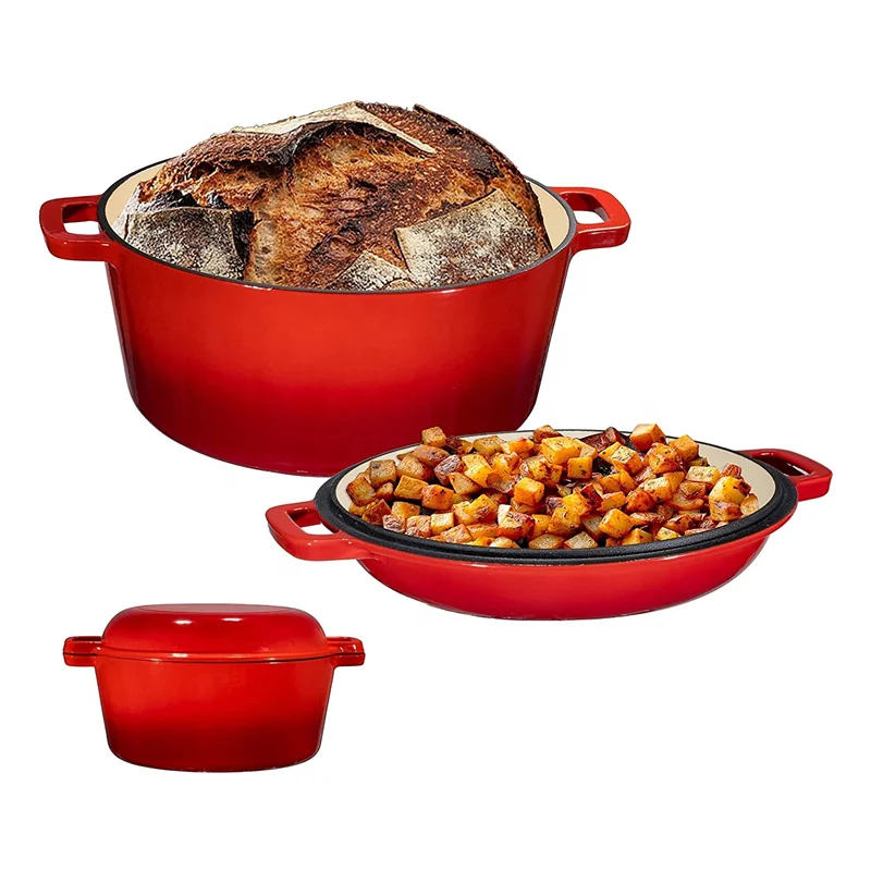 

Household Cooking Pot Set Enamel Dutch Oven Ceramics Pots and Pans Cast Iron Cookware Sets