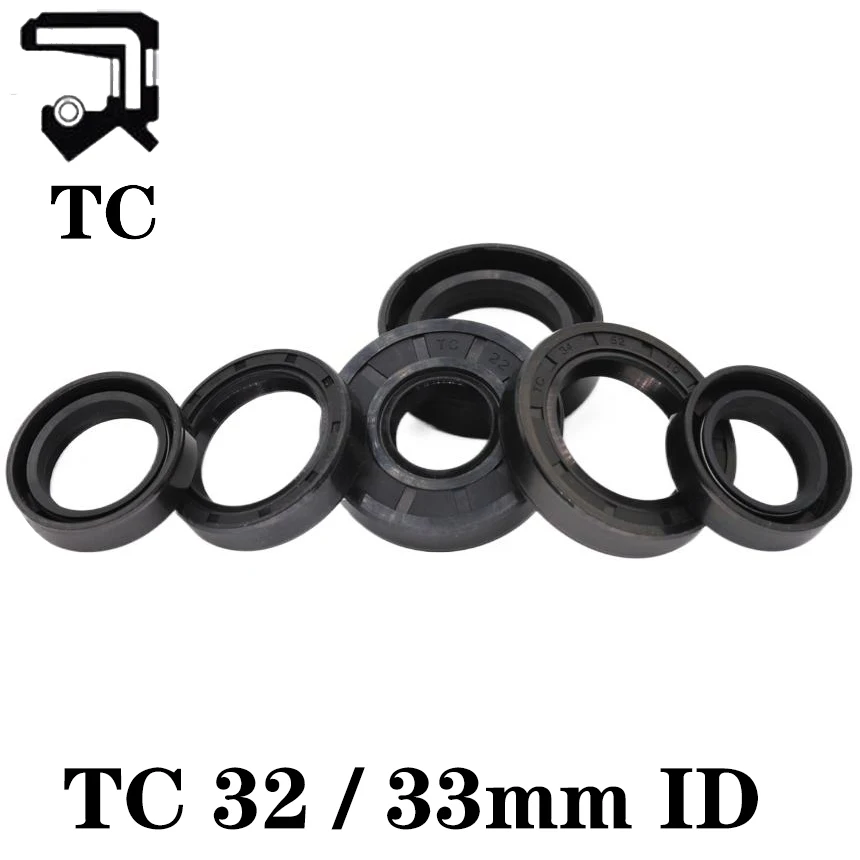 

TC 32 33*40 42 43 44 45 46 47 48 50 52 54 55 56 58 60 62 65 72*6 7 8 9 10 12 Rubber NBR Grooved Spring Gasket Skeleton Oil Seal