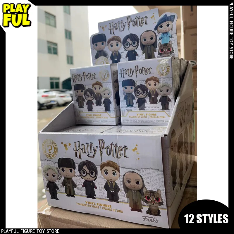 New In Stock Harry Potter Mystery Minis Q Version Anime Figure Harry James Potter Cedric Diggory Action Figure Kids Toys Gift